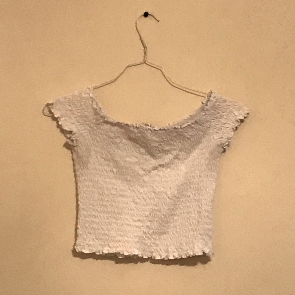 Off the shoulder crop top